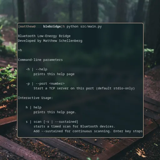 BLEBridge In Terminal