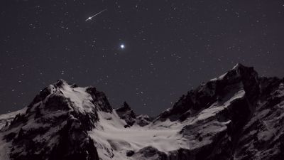 Mountain and Comet